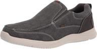 loafers & slip-ons in gunmetal: nunn bush conway canvas men's shoes logo