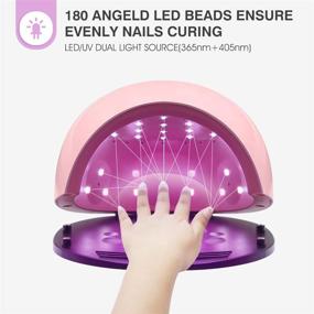 img 1 attached to 💅 iUpcoot 72W LED UV лампа для ногтей: Профессиональная сушилка для лака для ногтей с 4 таймерами и автоматическим сенсором для быстрых результатов салонного качества - Съемная гель-УФ лампа для использования дома