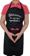 cooking apron black 100 cotton logo