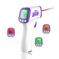 non-contact infrared thermometer for adults forehead - fever alarm, lcd display, memory function - perfect for baby kids and adults logo