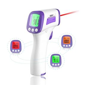 img 4 attached to Non-Contact Infrared Thermometer for Adults Forehead - Fever Alarm, LCD Display, Memory Function - Perfect for Baby Kids and Adults