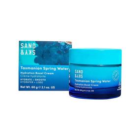 img 4 attached to 💧 Tasmanian Spring Water Hydration Boost Cream by Sand & Sky: Water-Based Hydrating Cream with Hyaluronic Acid. Lightweight Moisturizer