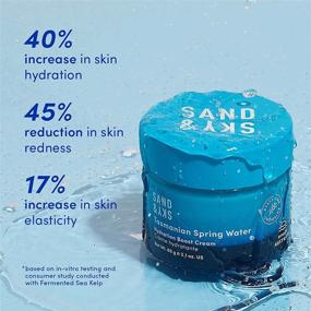 img 2 attached to 💧 Tasmanian Spring Water Hydration Boost Cream by Sand & Sky: Water-Based Hydrating Cream with Hyaluronic Acid. Lightweight Moisturizer