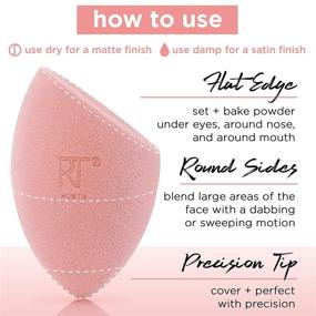 img 1 attached to 🧽 Real Techniques Miracle Powder Beauty Sponge: Advanced Microfiber Technology for Flawless Makeup Application (2 Count)