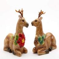 🦌 cosmos reindeer salt and pepper set: elegant 5-inch tall shakers for stylish seasonal dining logo