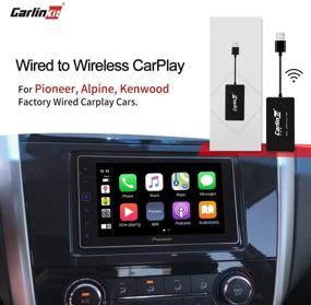 img 2 attached to CarlinKit 2.0 Wireless CarPlay Adapter Compatible with Pioneer Radio, Factory CarPlay Cars, Convert Wired to Wireless Carplay, Online Upgrade Adapter