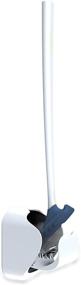 img 4 attached to 🚽 So-Mine Hygienic Sanimaid Toilet Brush and Floor Stand Set - Deep Cleaning, Prevents Dirt Buildup, Dripless, Flexible Handle, White/Grey