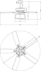 img 1 attached to Склад Tiffany CFL 8428REMO SN 52 дюйма