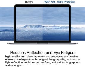 img 3 attached to [2 упаковки] Защитная пленка от бликов (матовая) для MacBook Pro 13 дюймов 2016-2020 (Модель A2289 A2251 A2159 A1706 A1708 A1989), с антипыльным и антиотпечатковым покрытием