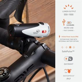 img 1 attached to 🚴 Light &amp; Motion Vis Pro 1000 Trail: High-Power, Reliable, Fast-Charging Headlight for Optimal Safety - Includes 3 Helmet/Bar Mount Options