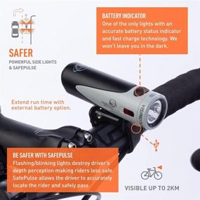 img 2 attached to 🚴 Light &amp; Motion Vis Pro 1000 Trail: High-Power, Reliable, Fast-Charging Headlight for Optimal Safety - Includes 3 Helmet/Bar Mount Options