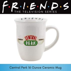 img 3 attached to Silver Buffalo Friends Central Perk Logo Mug - Wide Rim Ceramic, 16oz, White