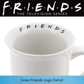 img 1 attached to Silver Buffalo Friends Central Perk Logo Mug - Wide Rim Ceramic, 16oz, White