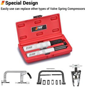 img 2 attached to 🔧 EWK Valve Spring Compressor Kit - 2 Sizes, Valve Keeper Remover/Installer, Retainer Removal Tool for Motorcycle and Car