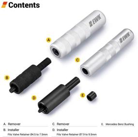 img 3 attached to 🔧 EWK Valve Spring Compressor Kit - 2 Sizes, Valve Keeper Remover/Installer, Retainer Removal Tool for Motorcycle and Car