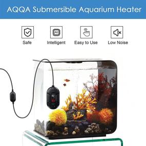 img 3 attached to 🐠 AQQA Submersible Fish Tank Heater – Intelligent LED Display, External Thermoregulation – Ideal for Betta Fish Tank, Turtle Tank – Available in 15W, 25W, 50W, 75W, 100W
