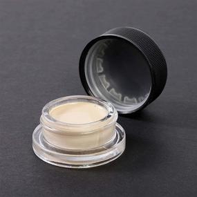 img 2 attached to 30-Pack of 0.24 oz Clear Glass 💄 Jars with Black Lids - Ideal for Cosmetic Use