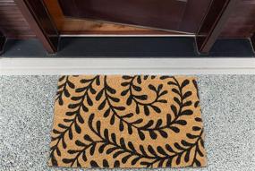 img 1 attached to DII Floral Design Collection Natural Coir Doormat