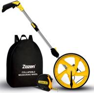 zozen foldable distance measuring wheel with imperial measurement in feet and inches - rolling measuring device with counter and tool логотип