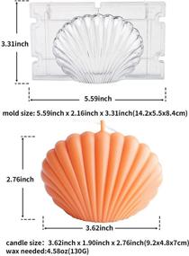 img 2 attached to 🐚 Scented Seashell Scallop Mold Length: Unleash Refreshing Fragrances with MILIVIXAY