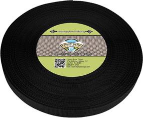 img 2 attached to 🎒 Country Brook Design - High-Quality Black Polypropylene Webbing: 1 Inch Width, 25 Yards Length