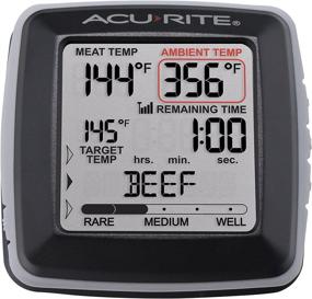 img 3 attached to 🌡️ AcuRite 01185M Wireless Digital Meat Thermometer with Time Remaining to Cook, Gray, 3.31" H x 3.43" W x 2.52" D