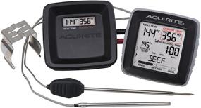 img 4 attached to 🌡️ AcuRite 01185M Wireless Digital Meat Thermometer with Time Remaining to Cook, Gray, 3.31" H x 3.43" W x 2.52" D