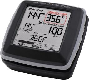 img 2 attached to 🌡️ AcuRite 01185M Wireless Digital Meat Thermometer with Time Remaining to Cook, Gray, 3.31" H x 3.43" W x 2.52" D