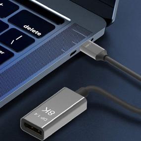 img 3 attached to 🔌 CABLEDECONN USB C to DisplayPort 1.4 8K Cable: 8K@60Hz, 4K@144Hz Male to Female Converter - Thunderbolt 3 to DisplayPort Adapter (25CM)