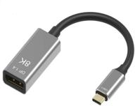 🔌 cabledeconn usb c to displayport 1.4 8k cable: 8k@60hz, 4k@144hz male to female converter - thunderbolt 3 to displayport adapter (25cm) logo