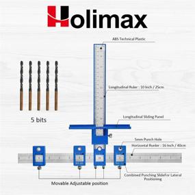 img 2 attached to 🧰 Streamline Cabinet Installation with the Holimax Cabinet Hardware Jig: The Ultimate Template Tool for Precision Handle Knob Pull Placement in Woodworking Projects