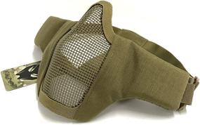 img 3 attached to ATAIRSOFT Adjustable Military Tactical Protective Mesh Half Face Mask: Unparalleled Safety and Comfort for Tactical Operations