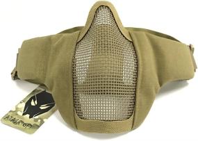 img 2 attached to ATAIRSOFT Adjustable Military Tactical Protective Mesh Half Face Mask: Unparalleled Safety and Comfort for Tactical Operations