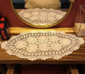 img 4 attached to 🧶 Handmade Crochet Doilies Dresser by Janef