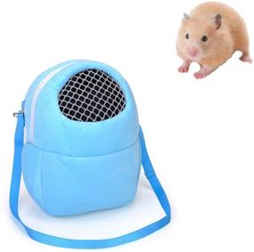 img 4 attached to 🐹 Hamsters Carrier Bag Portable Travel Backpack | Breathable Outgoing Bag Bonding Pouch for Small Pets: Hedgehog, Hamsters, Sugar Glider, Chinchilla, Guinea Pig, and Squirrel | Tfwadmx