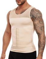 👕 molutan men's compression shirt: ultimate slimming body shaper vest - tummy control tank top for men logo