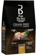 🐶 premium pure balance grain free chicken & pea recipe dog food - 4lbs logo