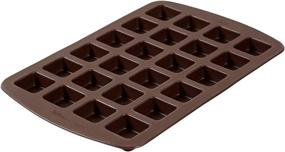 img 3 attached to Силиконовая форма Wilton на 24 ячейки для кусочков коричневых брауни: идеальна для перекусов и развлечений.