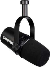 img 2 attached to 🎙️ Усовершенствованный динамический микрофон Shure MV7 XLR / USB для подкастинга (черный)