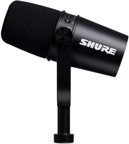 img 1 attached to 🎙️ Усовершенствованный динамический микрофон Shure MV7 XLR / USB для подкастинга (черный)