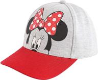 minnie mouse disney little toddler baseball hat: stylish girls cap for ages 2-7 logo