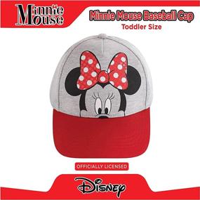 img 2 attached to Minnie Mouse Disney Little Toddler Baseball Hat: Stylish Girls Cap for Ages 2-7