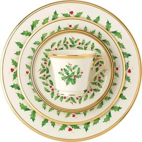 img 3 attached to 🎄 Enhance Your Dining Experience with the Lenox Holiday 5 Piece Place Setting