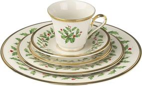 img 2 attached to 🎄 Enhance Your Dining Experience with the Lenox Holiday 5 Piece Place Setting