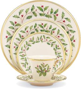 img 4 attached to 🎄 Enhance Your Dining Experience with the Lenox Holiday 5 Piece Place Setting