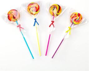 img 2 attached to Lollipop Разноцветные металлические леденцы на палочке в шоколаде