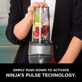 img 2 attached to Ninja QB3001SS Personal Blender: 700-Watt Base with (2) 16-Ounce Cups 🥤 and Spout Lids - Perfect for Shakes, Smoothies, Food Prep, and Frozen Blending