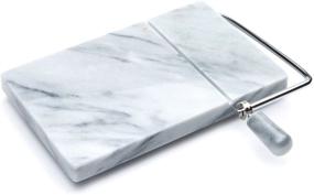 img 4 attached to 🧀 White Marble Cheese Slicer by Fox Run with 2 Extra Wires - Dimensions: 5 x 8.25 x 1.25 inches