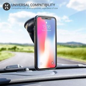 img 1 attached to 📱 Olixar Magnetic Car Phone Holder: Sturdy & Easy-to-Use Olixar Windscreen/Dashboard Mount with Bonus Magnetic Stickers - Universal Compatibility