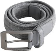 👔 ultimate stylish support: under armour men's braided steel belts - the perfect men's accessories! logo